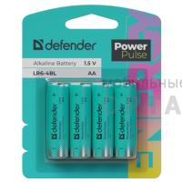 Элемент питания DEFENDER LR6 АА PowerPulse BL4  (40/240)