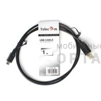 Кабель TELECOM USB 2.0 - mini-B, чёрный, 1 м. (1/250) Кабель TELECOM USB 2.0 - mini-B, чёрный, 1 м. (1/250)