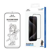 Стекло защитное KEEPHONE SILICONE EDGE HD, 17 SERIES iPhone 17 PRO MAX BLACK