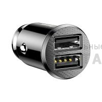 АЗУ блок питания Baseus Grain Car Charger (Dual USB 5V 3.1A ) Black АЗУ блок питания Baseus Grain Car Charger (Dual USB 5V 3.1A ) Black