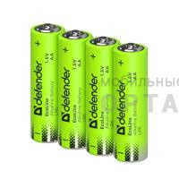 Элемент питания DEFENDER LR6 АА EcoLine S4  (24/720)