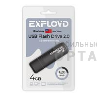 Флешка USB 4 Гб Exployd  620  чёрный