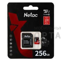 MicroSDXC  256GB  Netac  P500  Extreme Pro Class 10 UHS-I A1 V30 (100 Mb/s) + SD адаптер MicroSDXC  256GB  Netac  P500  Extreme Pro Class 10 UHS-I A1 V30 (100 Mb/s) + SD адаптер